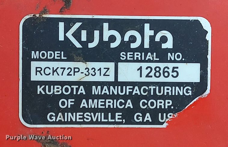 image for item LA9357 Kubota ZD331LP  ZTR lawn mower