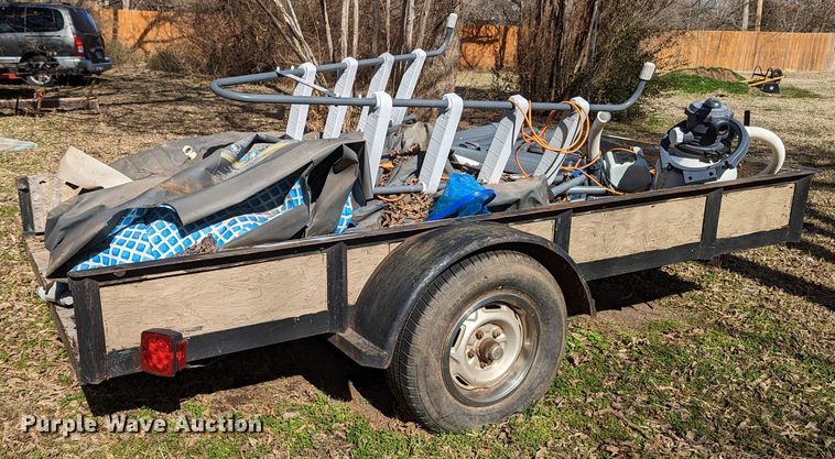 image for item LF9550 Shop built  utility trailer