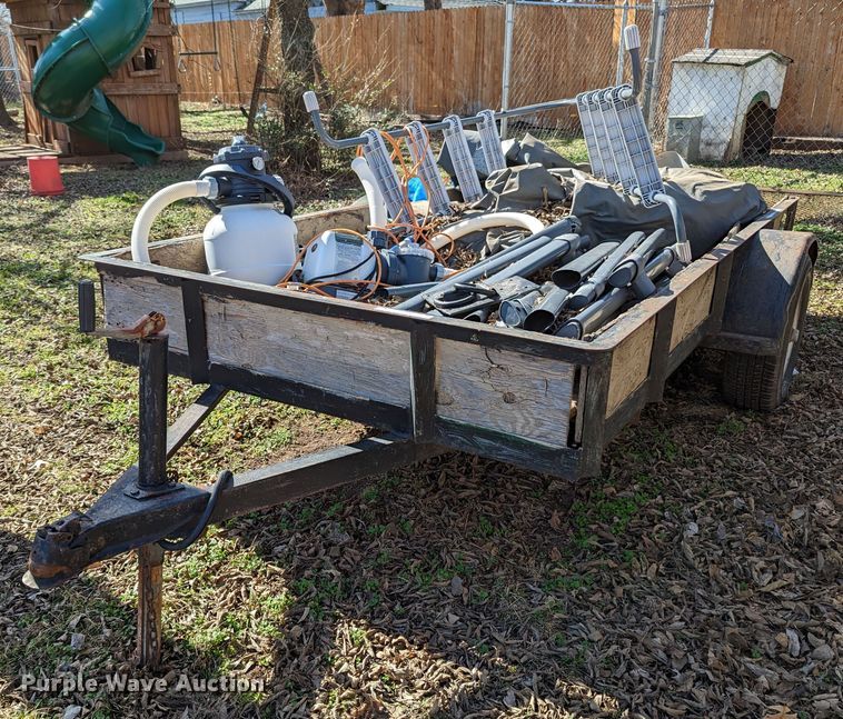 image for item LF9550 Shop built  utility trailer