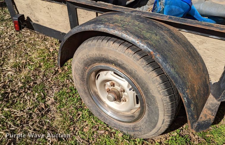 image for item LF9550 Shop built  utility trailer