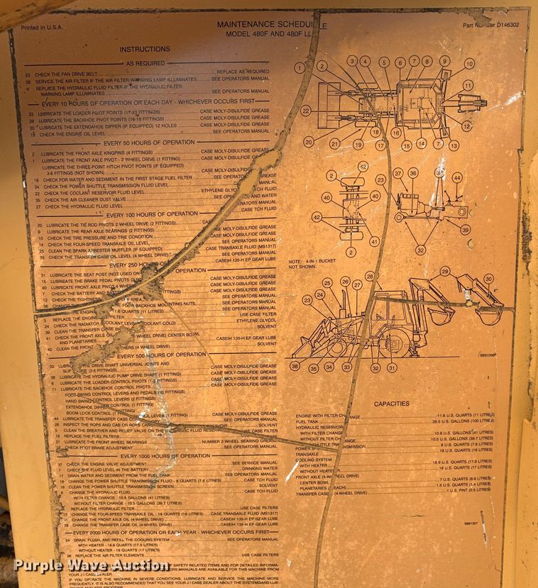 image for item LI9082 Case 480F  landscape tractor