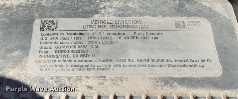 image for item LK9275 2016 Chevrolet Silverado 3500HD  utility bed pickup truck