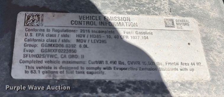 image for item LK9782 2016 Chevrolet Silverado 3500HD  utility bed pickup truck