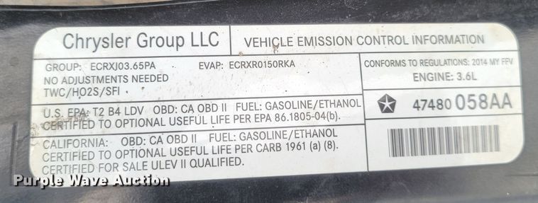 image for item LL9736 2014 Chrysler Town & Country  van