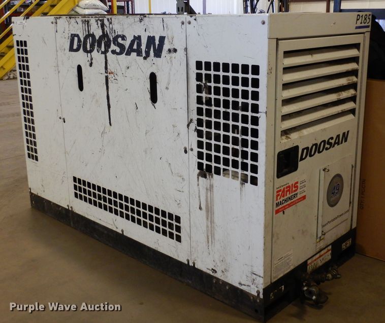 image for item LP9540 2019 Doosan P185WDOU-T4F  air compressor