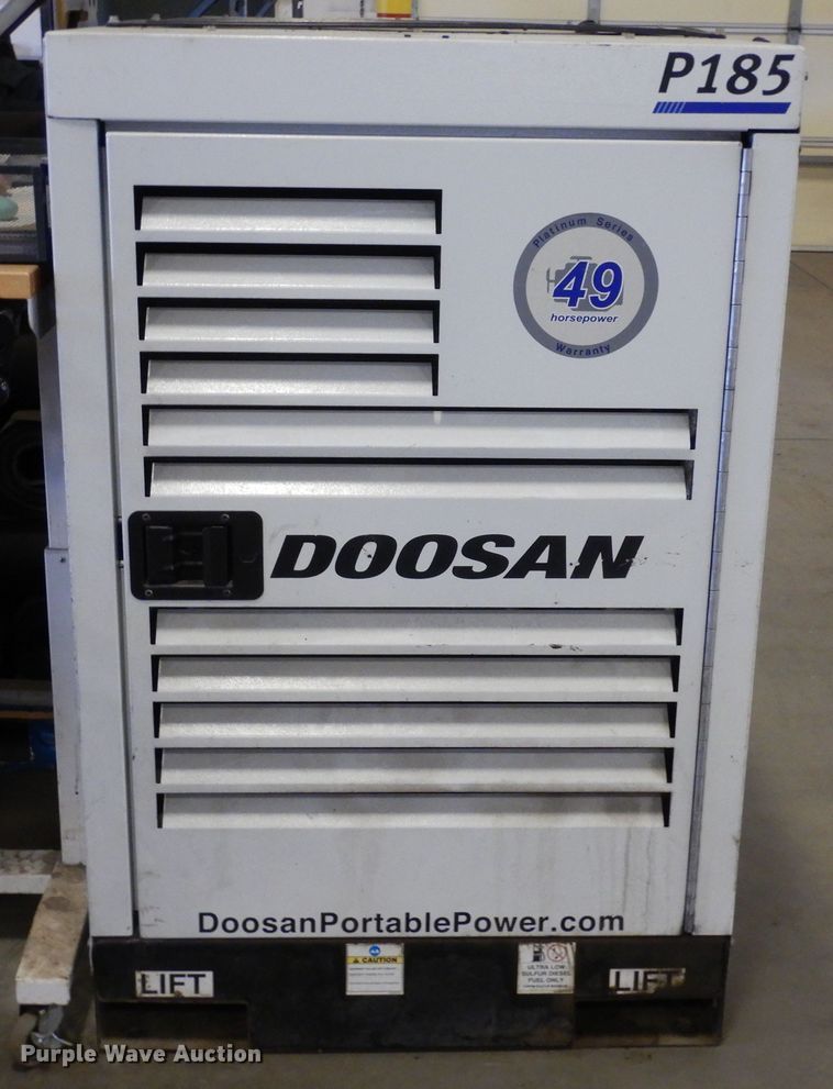 image for item LP9540 2019 Doosan P185WDOU-T4F  air compressor