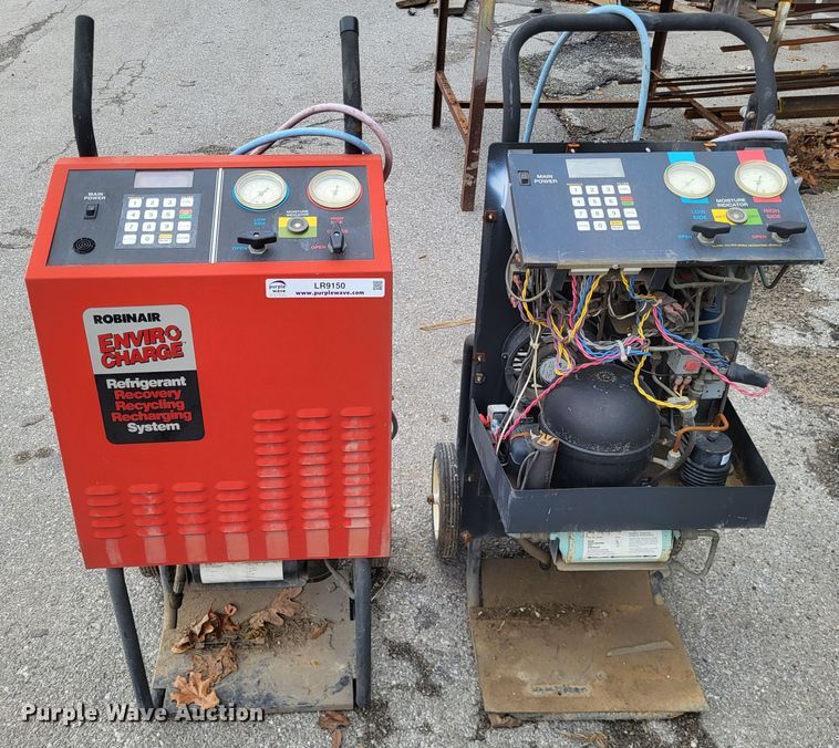 image for item LR9150 (2) Robinair refrigerant recovery machines