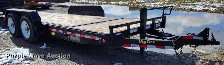 image for item LR9155 2014 Big Tex 14TL-20BK  tilt deck equipment trailer