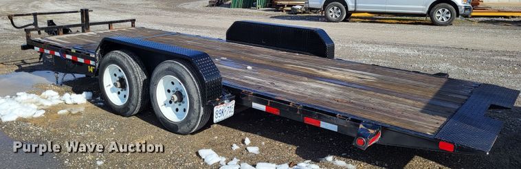 image for item LR9155 2014 Big Tex 14TL-20BK  tilt deck equipment trailer