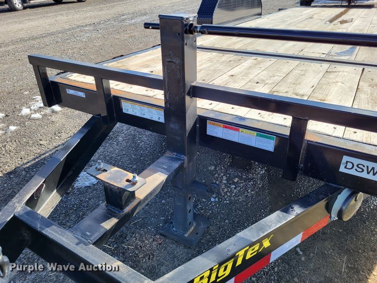 image for item LR9155 2014 Big Tex 14TL-20BK  tilt deck equipment trailer