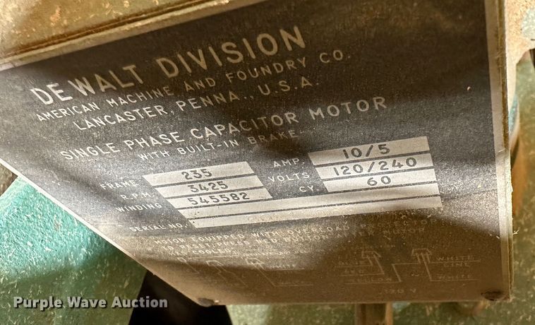 image for item LT9374 DeWalt Power Shop  radial arm saw