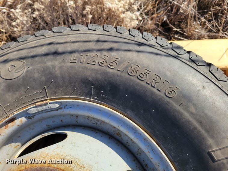 image for item LX9294 (5) LT235/85R16 tires and wheels