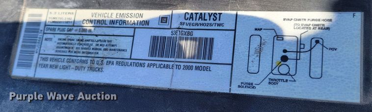 image for item LY9993 2000 Chevrolet Tahoe  SUV