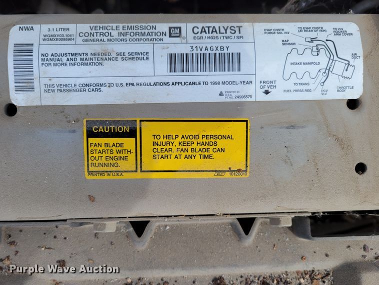 image for item LY9997 1998 Chevrolet Lumina