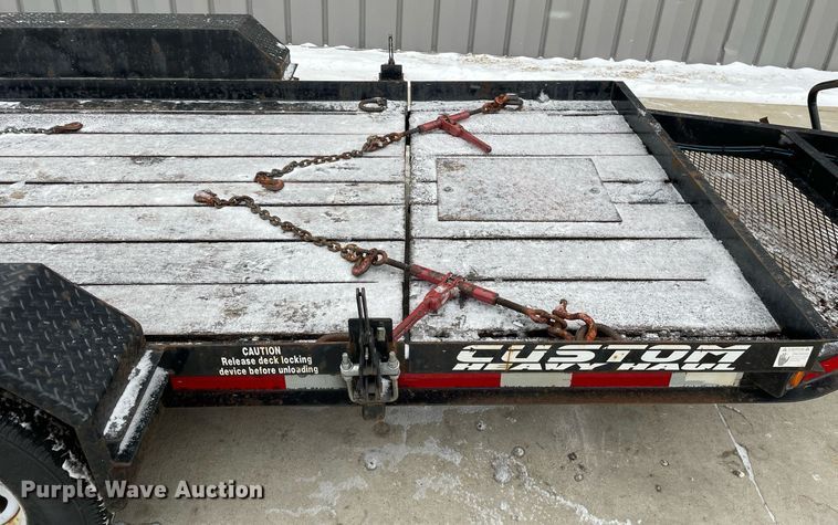 image for item MA9889 2017 Custom Heavy Haul 3.5T132TBW  tilt deck equipment trailer