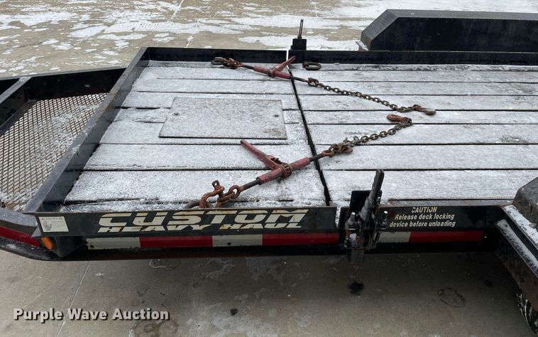 image for item MA9889 2017 Custom Heavy Haul 3.5T132TBW  tilt deck equipment trailer