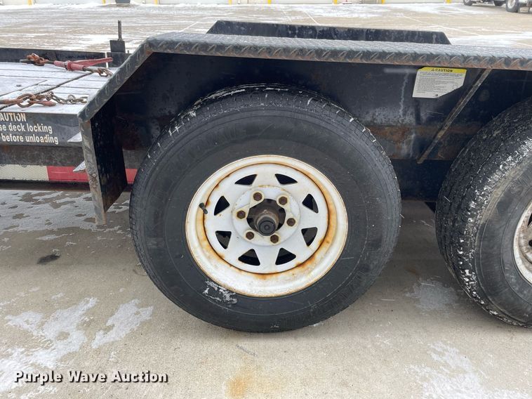 image for item MA9889 2017 Custom Heavy Haul 3.5T132TBW  tilt deck equipment trailer