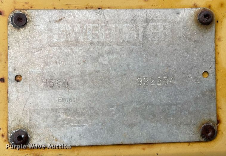 image for item MA9891 Sweepster HB60  skid steer sweeper