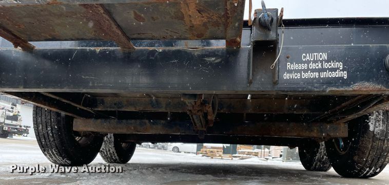 image for item MA9892 2017 Custom Heavy Haul 3.5T102TBW  tilt deck equipment trailer