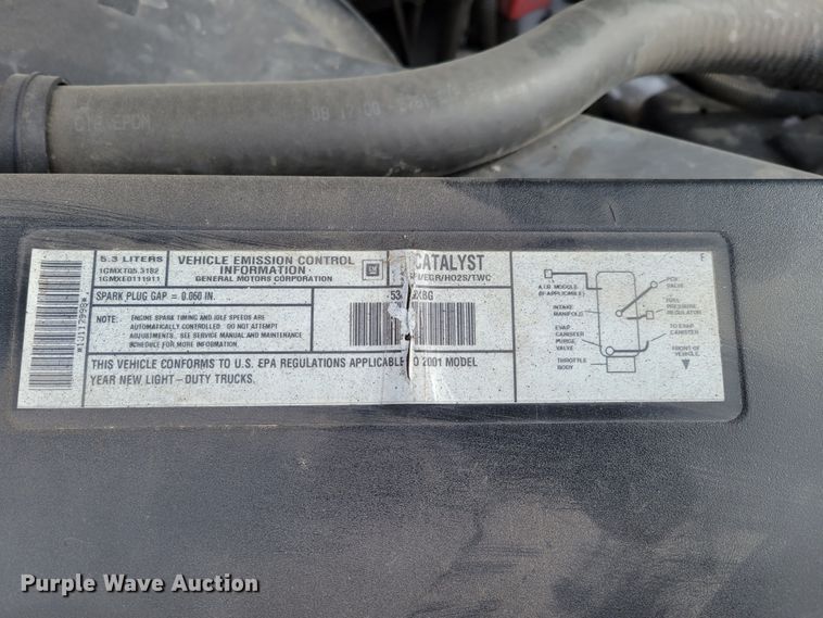 image for item MC9540 2001 Chevrolet Tahoe  SUV