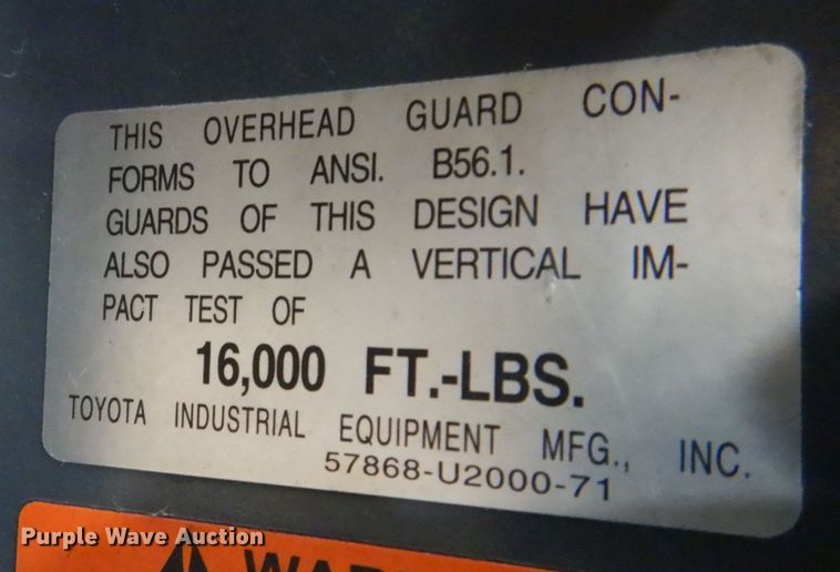 image for item MC9787 Toyota 8FGCU20  forklift