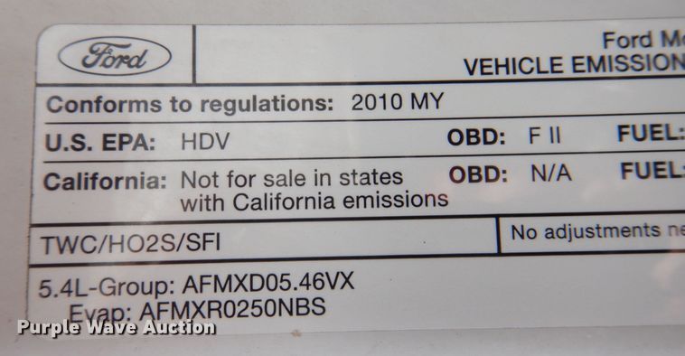 image for item MC9791 2010 Ford F250 Super Duty XL  pickup truck