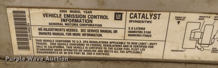 image for item MD9301 2004 Chevrolet Colorado Z71  Crew Cab pickup truck