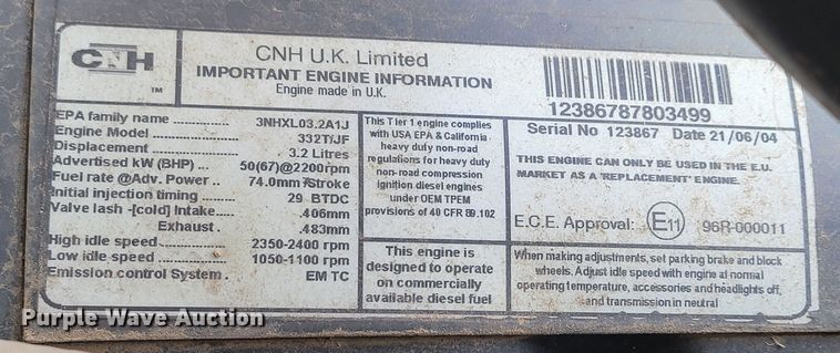 image for item ME9675 New Holland LS180  skid steer loader