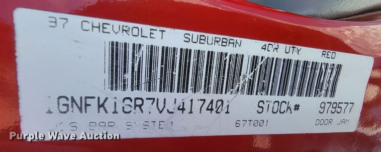 image for item ME9676 1997 Chevrolet Suburban K1500 LT  SUV