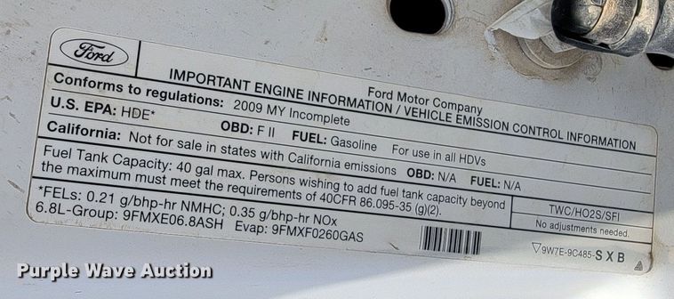 image for item ME9688 2009 Ford F350 Super Duty XL  SuperCab pickup truck