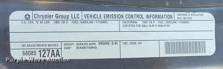 image for item ME9689 2011 Chrysler Town & Country  van