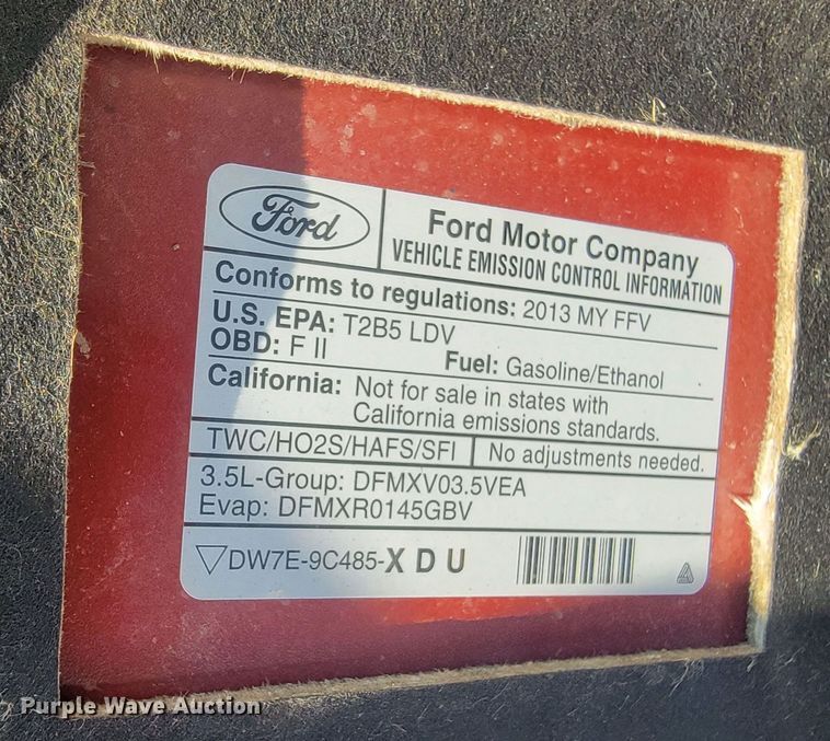 image for item ME9693 2013 Ford Taurus SEL
