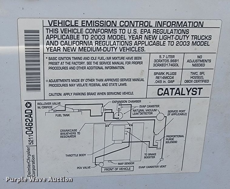 image for item ME9695 2003 Dodge Ram 1500 SLT  Quad Cab pickup truck