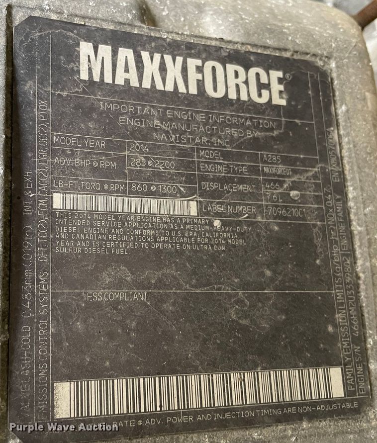 image for item MI9633 2015 International 4400  flatbed truck