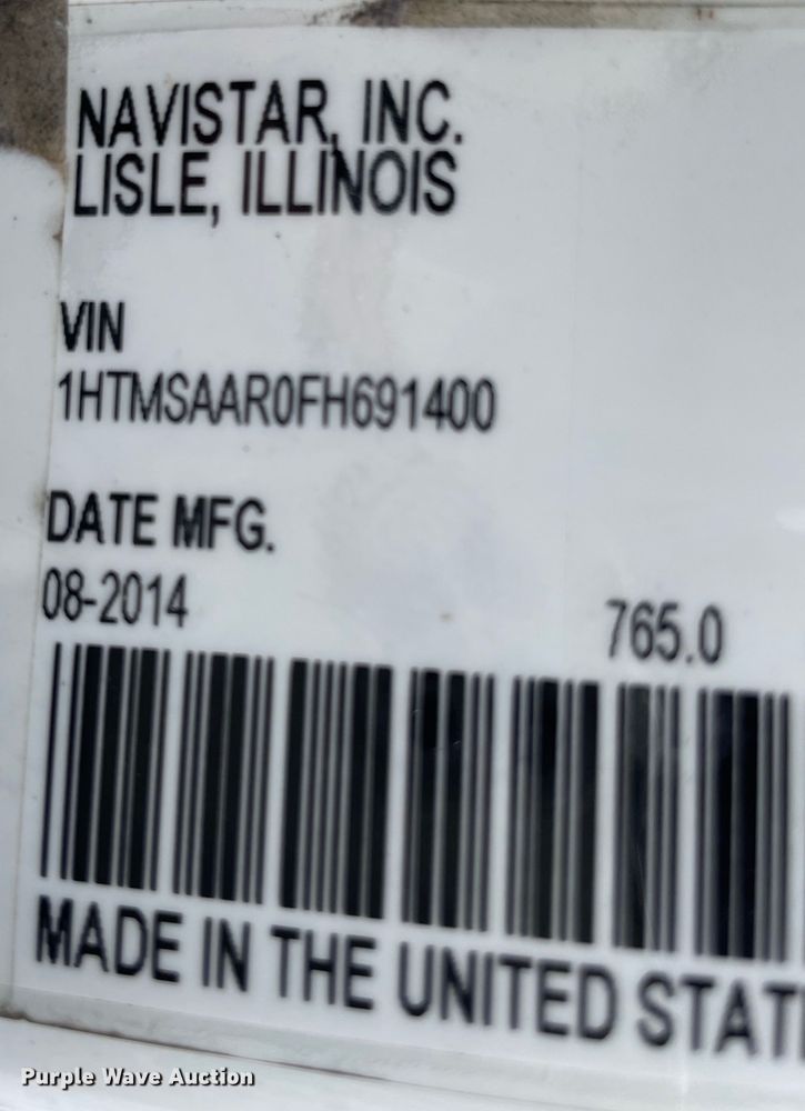 image for item MI9633 2015 International 4400  flatbed truck