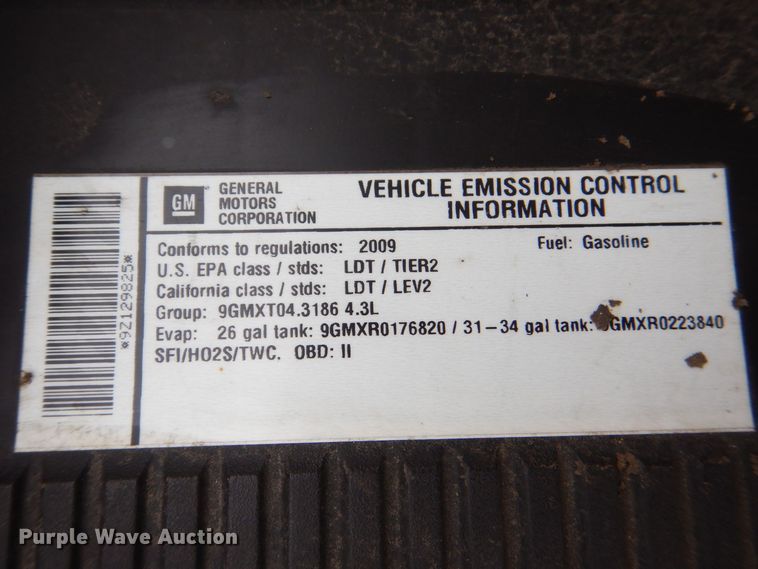 image for item MJ9998 2009 Chevrolet Silverado 1500  pickup truck