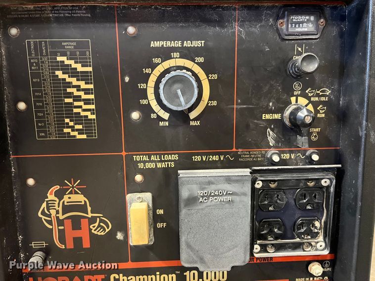 image for item MW9478 Hobart Champion 10,000  welder/generator