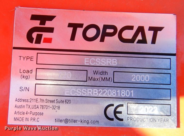 image for item AF9261 2022 TopCat  skid steer tree shear