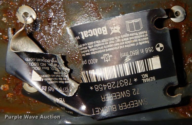 image for item AF9305 Bobcat 72 Sweeper  skid steer sweeper