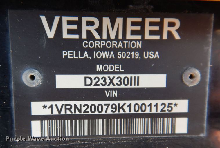 image for item DK2096 2019 Vermeer D23X30 Navigator S3  directional boring unit