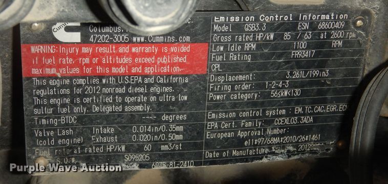 image for item DK7552 2012 JLG 6042  telehandler