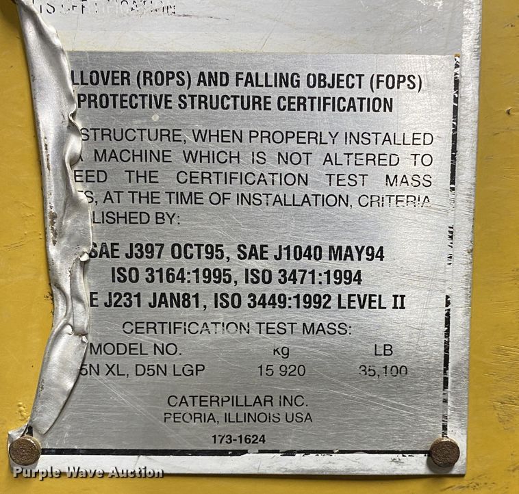 image for item DL7017 2004 Caterpillar D5NXL  dozer