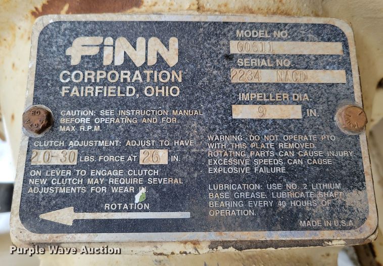 image for item DM8190 2007 Finn T120-GN-II  hydroseeder