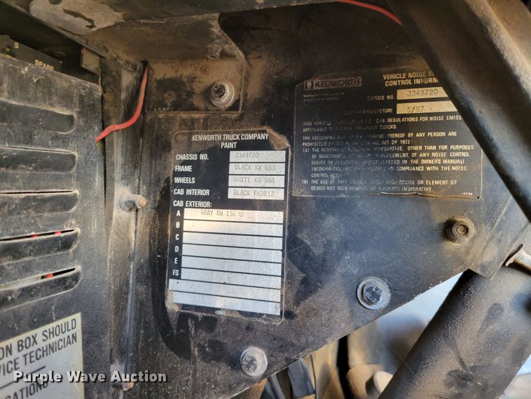 image for item DM8209 1987 Kenworth T800  dump truck