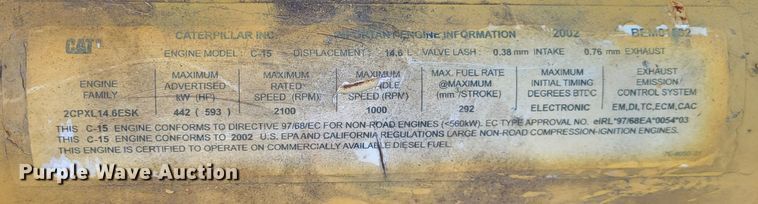 image for item DO3461 Vermeer HG525  horizontal grinder