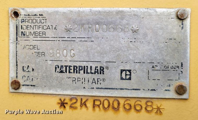 image for item DO3551 1996 Caterpillar 980G  wheel loader