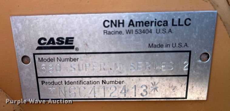 image for item DP0460 2007 Case 580 Super M II  backhoe
