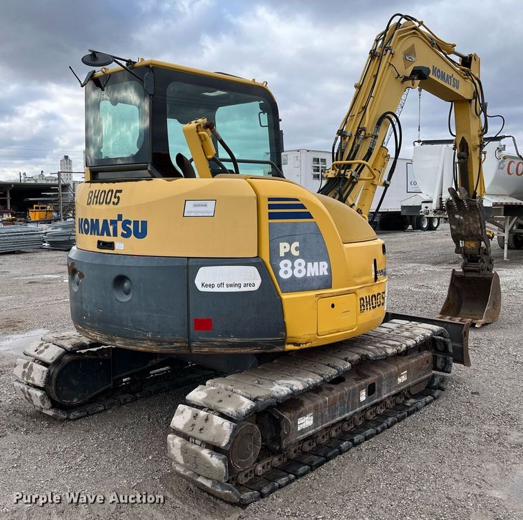 image for item DQ3981 2008 Komatsu PC88MR-8  mini excavator