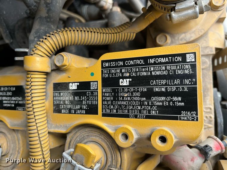 image for item DQ3985 2015 Caterpillar 277D  tracked skid steer loader