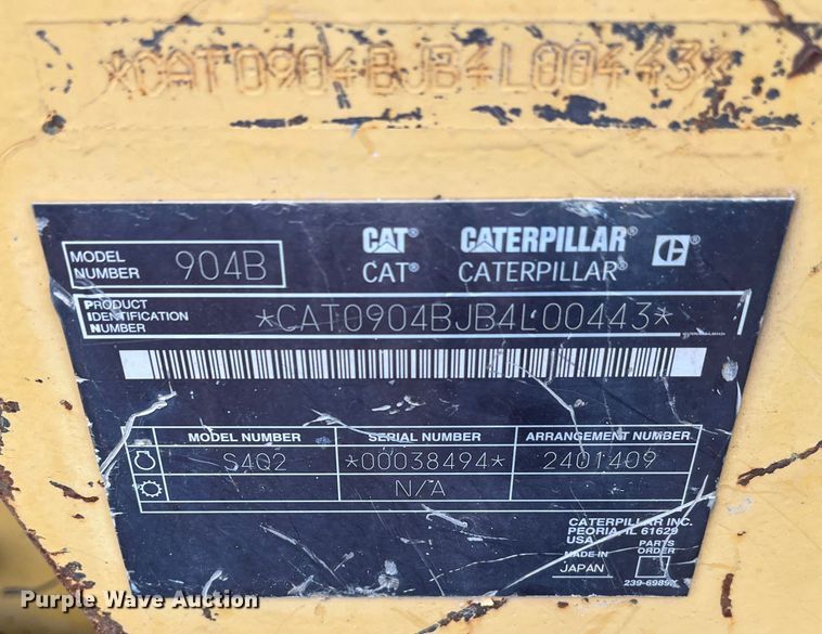 image for item DR7447 2006 Caterpillar 904B  wheel loader